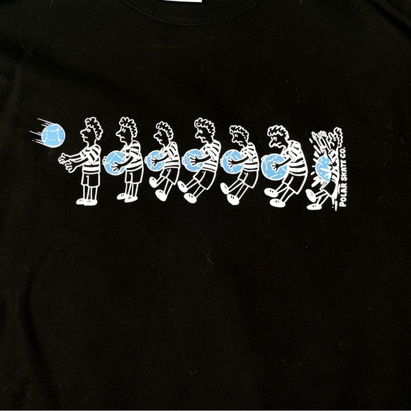 Polar skate co Black Graphic Men's Sweater - Picture 2 of 4